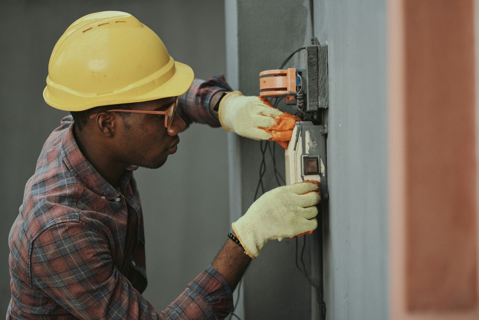 UK property compliance engineer at work